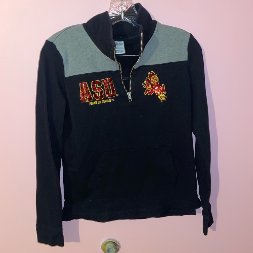 VS Pink quarter zip